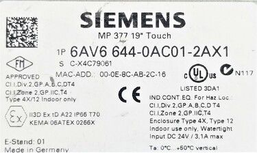 6AV6644-0AC01-2AX1 | Siemens HMIs